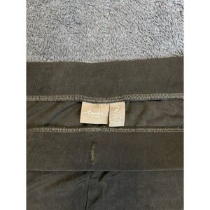 Chicos Travelers Pants Womens 2 Tall Slinky Black Pull On US 12/Large